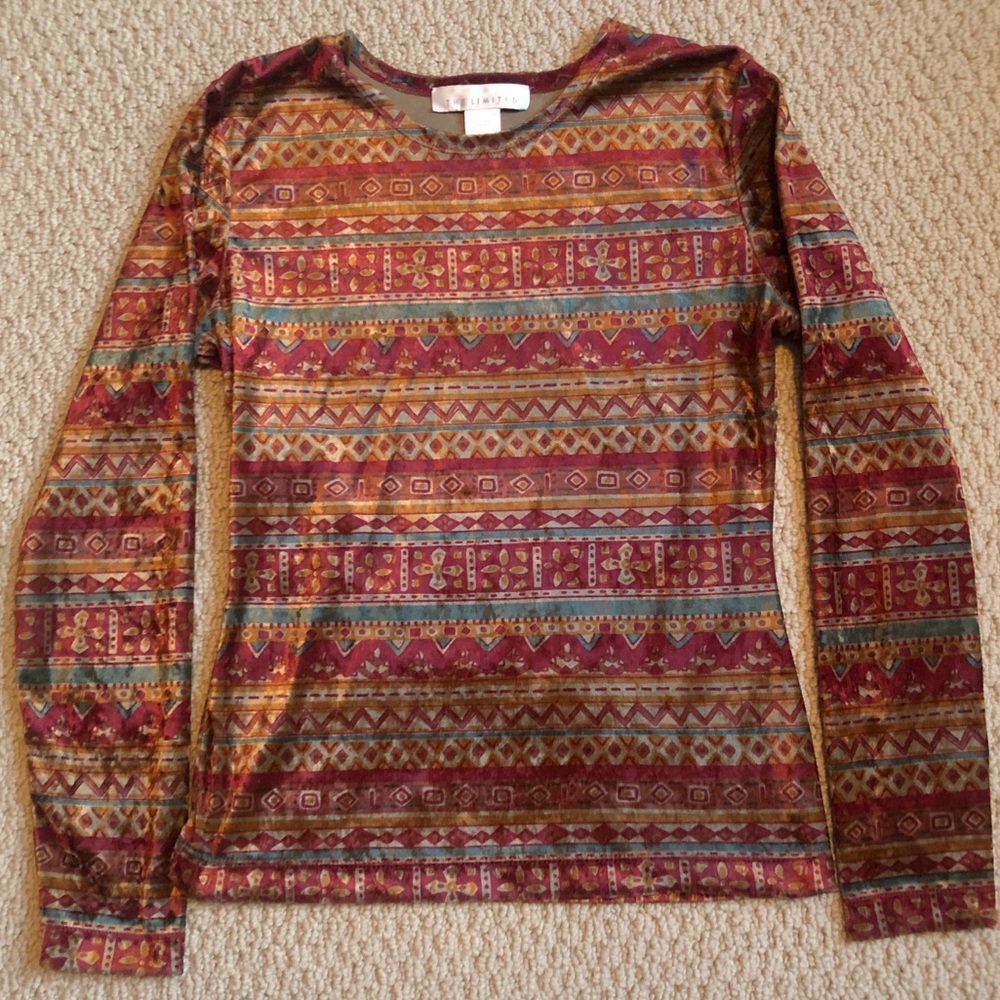 The Limited Velvet Patterned Blouse